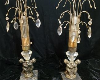 Art Deco Waterfall Lamps