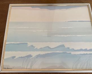 1980s Tudor Mironesco Framed Lithograph 11inx14in