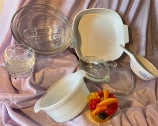 Fire King, Corningware, Libby, Pyrex