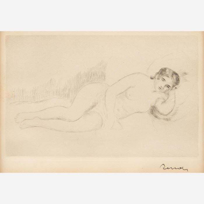 1: PIERRE AUGUSTE RENOIR "Femme Nue Couchee" (First Plate)