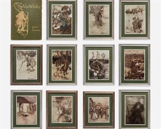 26: 11 Arthur Rackham Framed Illustrations, Rip Van Winkle