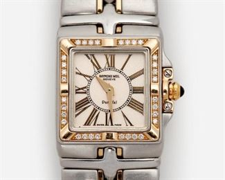 38: Raymond Weil Parsifal Stainless Steel Diamond Watch #9790