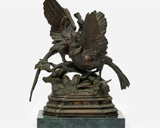 52: JULES MOIGNIEZ (After) "Love Birds" Bronze