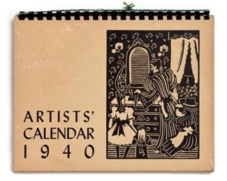 70: Artists' Calendar 1940 (Gertrude Abercrombie, Fairfield Porter, etc.)