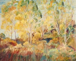 85: KITT SAPP Oil Landscape on Canvas