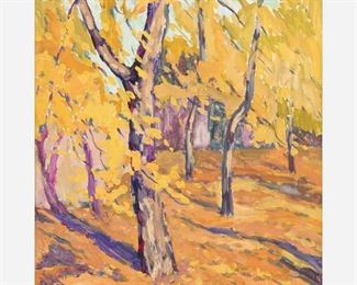 88: GENNADY MALYSHEV "Autumn in the Garden" (Oil on Canvas)