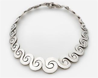 100: Salvador Garcia Taxco Sterling Necklace: AJH TJ-21