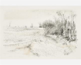 104: ROBERT SUDLOW "Laura's Woods" (1981 Lithograph)