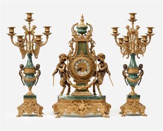 117: Imperial Mantel Clock and Garniture Set