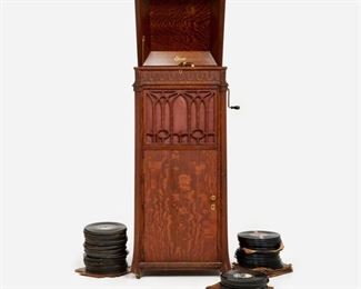 125: Edison C250 Diamond Disc Phonograph with Records