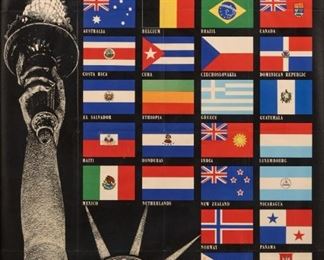 124: 1942 United Nations Flags Poster