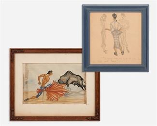 130: COLERIDGE SMITH Two Works on Paper (1940s)