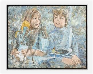 137: WILLIAM TACKE "Dreams" (Oil on Canvas)