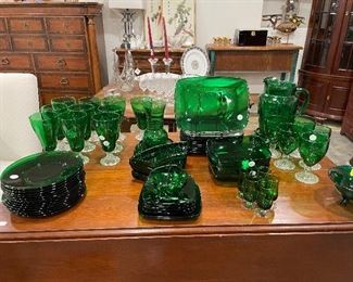 Vintage Green Glasses