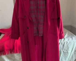 red plaid jacket/vest set