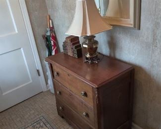 antique three drawer dresser