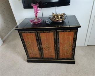 Oriental themed buffet table