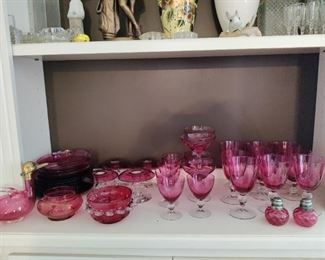 pink cranberry glass collection