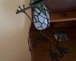 Stained Glass Frog Light
