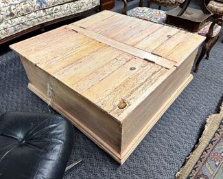 rustic wood coffee table 