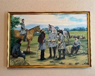 Confederate commanders painting