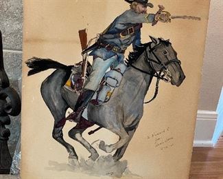 Union soldier sketch