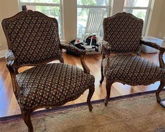 Ethan Allen Classic French Country style  arm chairs