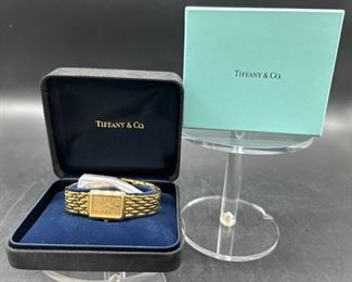 Tiffany & Co. Ladies 18k Gold Plated Watch