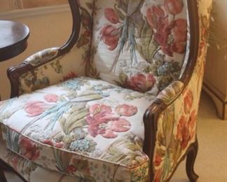 Wing back chair.
