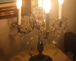 Table top chandelier.