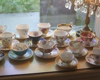 Bone china tea cups.
