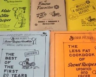 Vintage Gloria Pitzer Recipe books.  
