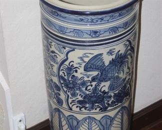 Large umbrella/cane stand.