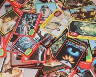 Star Wars vintage trading cards.