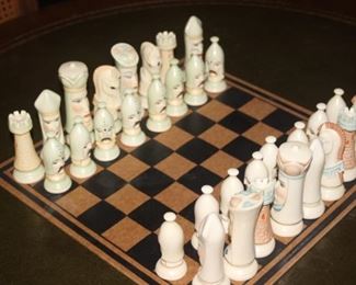 Porcelain chess set.