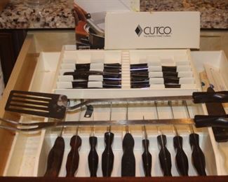 Complete Cutco knife set.