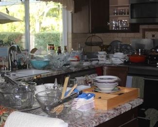 Kitchen completely full.