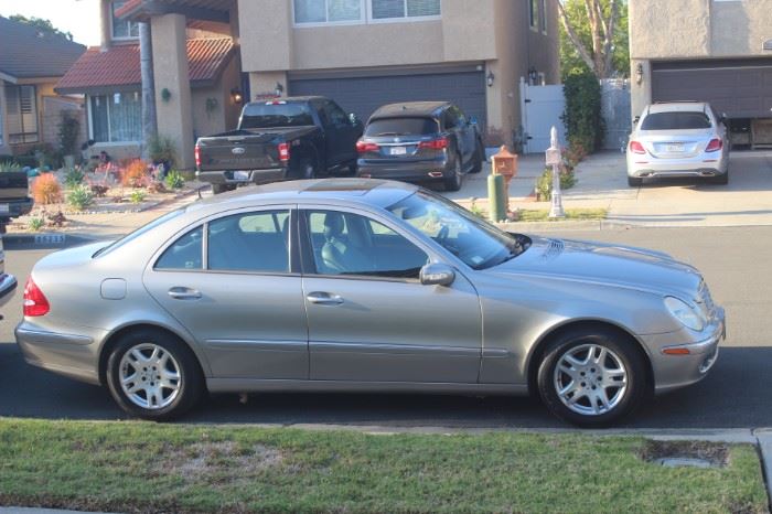 2003 Mercedes-Benz E Class 320 sedan, silver, sunroof, leather seats, clean title. Available for viewing at the sale. All documents needed for transfer of ownership will also be available at the sale. Thursday and Friday December 8th and 9th. 10:00am to 3:00pm.