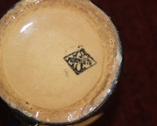 Mormouth pottery pitcher and tankard.