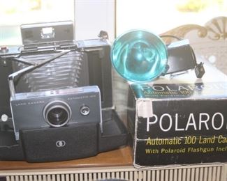 Automatic 100 Land Camera with flashgun.