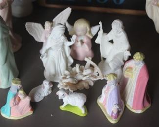 Multiple Nativity Scenes.