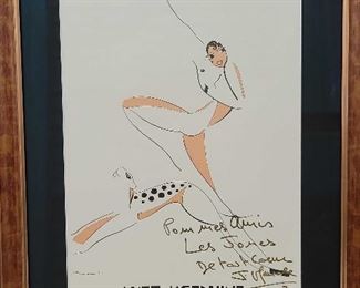 Check Josephine Wood Framed Art