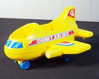 Vintage Fisher Price Little People Play Family Airport #996, Fisher Price #2558 Airport, And Shelcore Inc Chunky People Airplane
