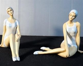 Art Deco Bathing Beauty Figurines, Qty 2
