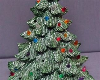 Gilcraft Hand Crafted Ceramic Christmas Tree, 16" Tall