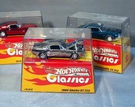 Hot Wheels Die Cast, American Classics Including 1971 Cuda 4040, 1966 Shelby Gt 350, 1970 Mustang Boss 429