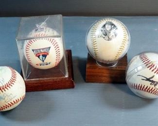 George Brett Commemorative Baseball, 3 Baseballs With Assorted Signatures
