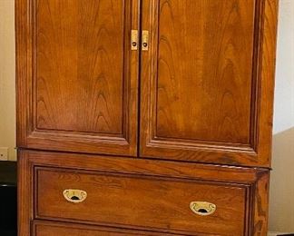2______$295 
Henrendon oriental style cabinet 63Hx40Lx20D