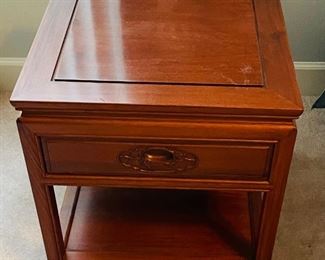 6_____$210 
Rosewood Asian table with single drawer 20x20x21H