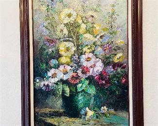 15- $100 - floral painting 